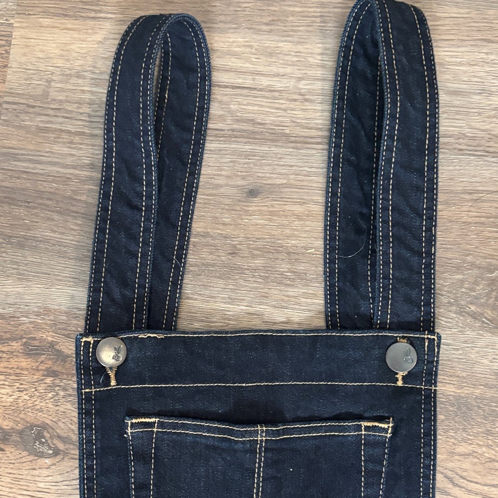 Hell Bunny dark Denim Women's Overalls - Picture 3 of 9